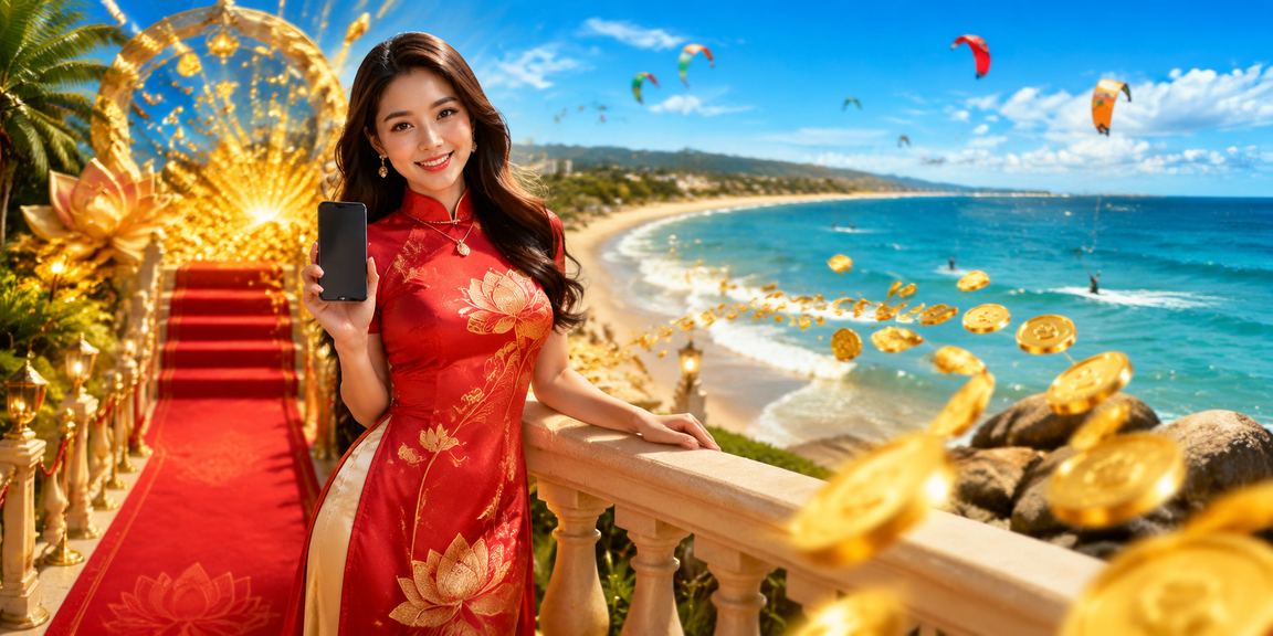Người chơi tận hưởng trải nghiệm casino di động tại bãi biển Mũi Né
