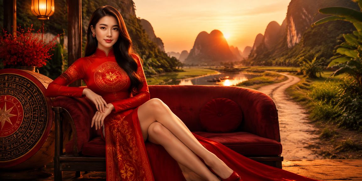 Cô gái mặc áo dài trải nghiệm đăng ký 367 tại Ninh Bình