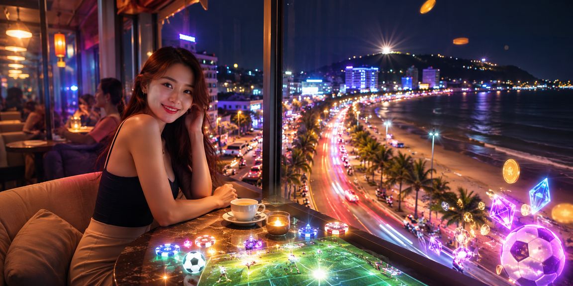 Người dùng Việt Nam xem thông tin cá cược bên ly cà phê tại Vũng Tàu vào buổi sáng